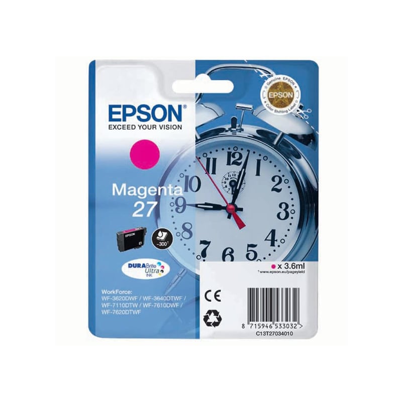 EPSON Epson 27 Ματζέντα Μελάνι Εκτυπωτή C13T27034010