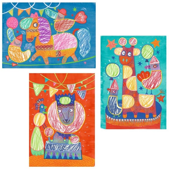 Djeco Ζωγραφίζω με Στένσιλ και Κηρομπογιές - Σχοινοβάτης image 2