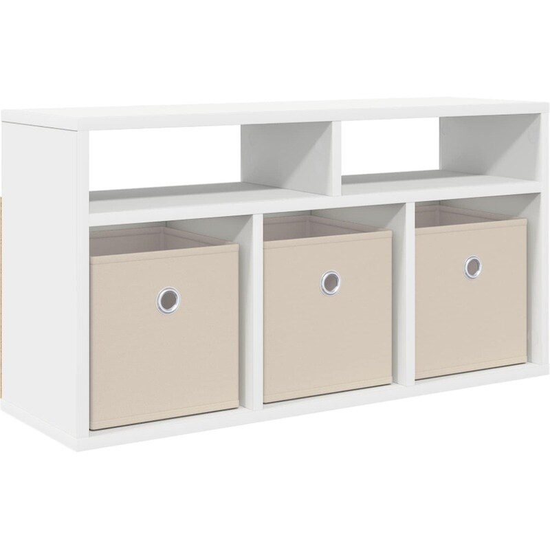 Έπιπλο Τηλεόρασης VidaXL με Συρτάρι 72 x 22,5 x 38 cm - Λευκό