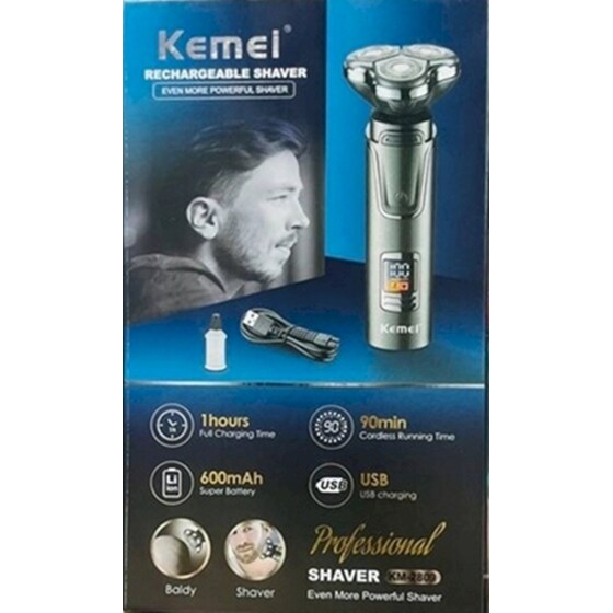 Ξυριστική μηχανή Kemei KM-2809 Μαύρο image 7