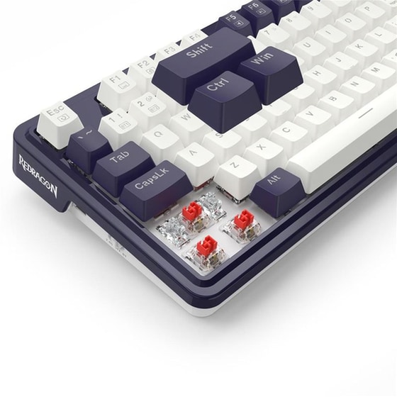 Redragon Geb K673WB Gaming Μηχανικό Ασύρματο 2.4 GHz/Bluetooth Πληκτρολόγιο RGB Μαύρο (US) image 3