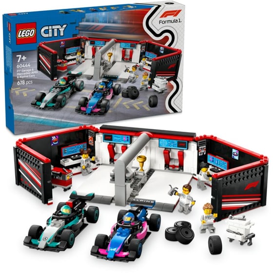 LEGO® City F1® Garage & Mercedes-AMG & Alpine Cars (60444) image 3