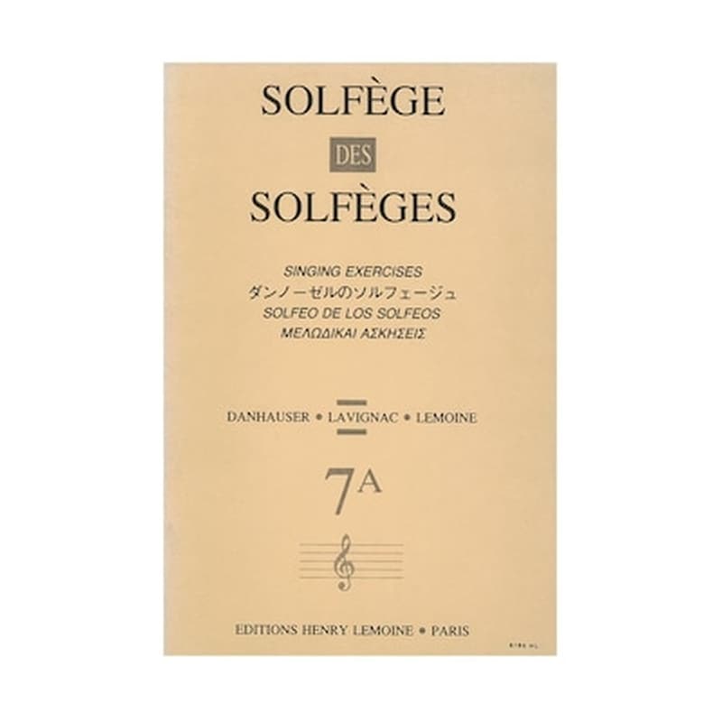 HENRY LEMOINE Solfege Des Solfeges 7a