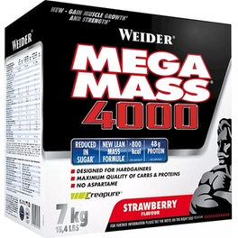 Πρωτεΐνη Weider Mega Mass 4000 Φράουλα - 7kg