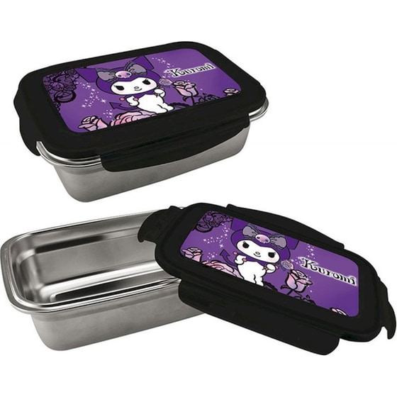 Ανοξείδωτο Φαγητοδοχείο Graffiti Kuromi Purple Laces image 0