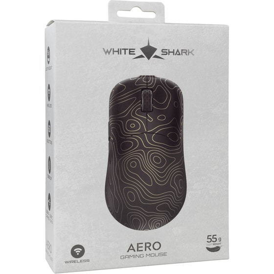 White Shark Aero Ασύρματο Ποντίκι - Gold image 5