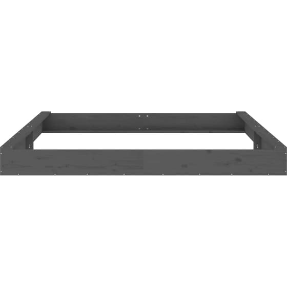 VidaXL Αμμοδόχος με Καθίσματα Τετράγωνη 200x200x20cm Ξύλινη - Γκρι image 4