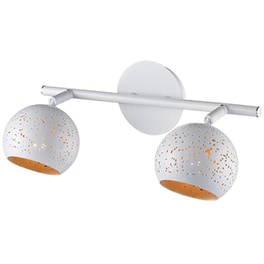 Σποτ Δίφωτο Aca Planetario Gn762cwb Μεταλλικό - Λευκό
