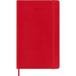 Ημερολόγιο Ημερήσιο Moleskine 2025 12M Large Red Soft