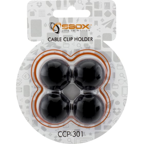 Διαχειριστής Καλωδίων SBOX CCP-301 - Μαύρο image 1