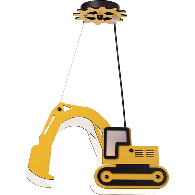 ACA DECOR Παιδικό Φωτιστικό Οροφής Aca Vroom ZM511P40Y - Κίτρινο