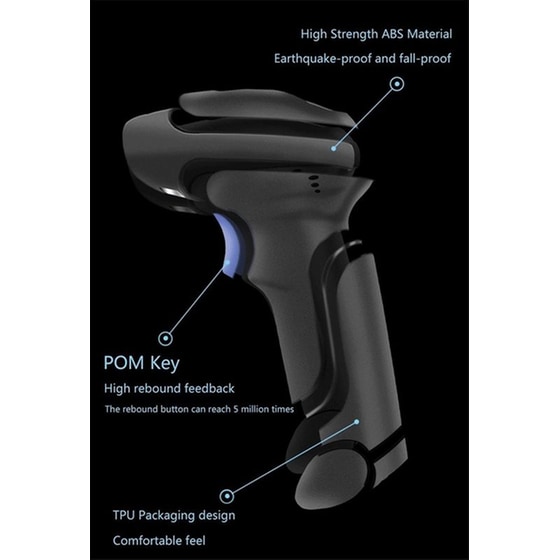 NETUM NT-L3  Scanner Χειρός Ενσύρματο Ανάγνωση 1D Barcodes Μαύρο image 2