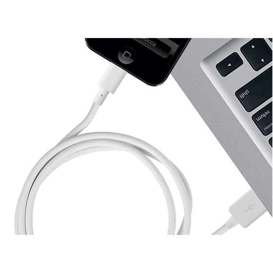 Καλώδιο δεδομένων Puro Usb to Lightning 1m - White image 1