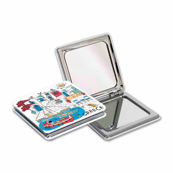 Καθρεφτάκι Τσέπης Τετράγωνο Καραβάκια image 0