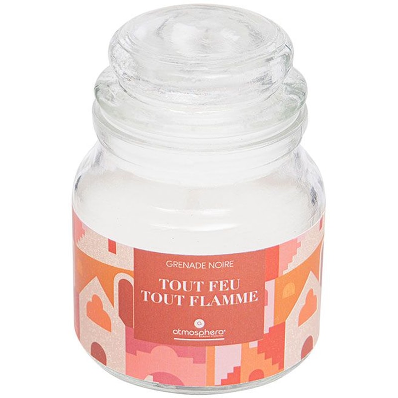 SPITISHOP Αρωματικό Κερί Spitishop A-s Jomy Pomegra 192725j 6.2x8.7cm - Μαύρο Ρόδι