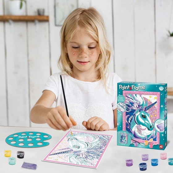 As Company Σετ Ζωγραφικής Paint & Frame Ζωγραφίζω Με Αριθμούς Fairytale Unicorn image 6