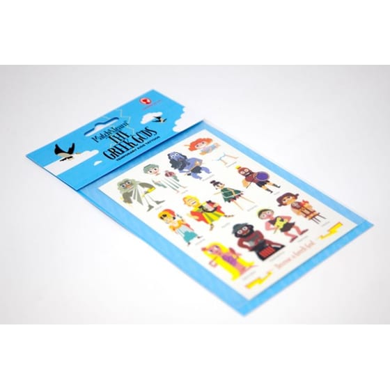 Match and Learn the Greek Gods Temporary Tattoos for kids image 1