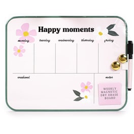 Πινακάκι Μαγνητικό Posh+Pop Εβδομαδιαίο Πλάνο Happy Moments