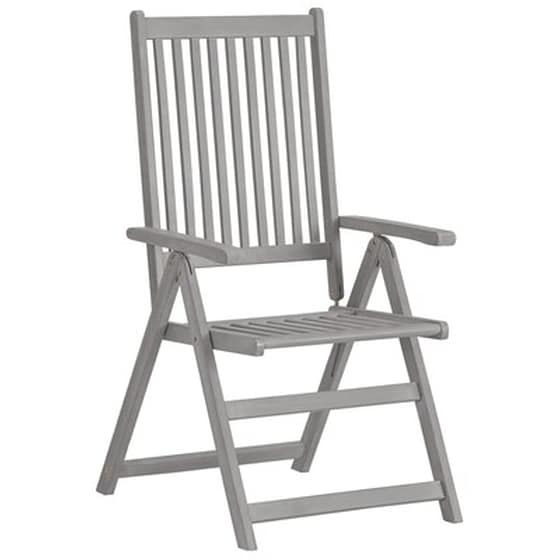 Vidaxl Καρέκλες Κήπου Ανακλινόμενες 4 Τεμ. Ξύλο Ακακίας Με Μαξιλάρια image 3