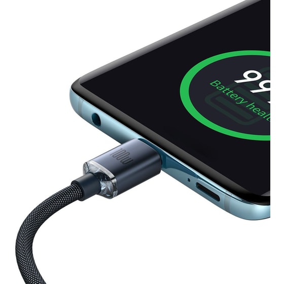 Καλώδιο δεδομένων Baseus Crystal Shine Series Usb-C to Usb-C 2m - Black image 4