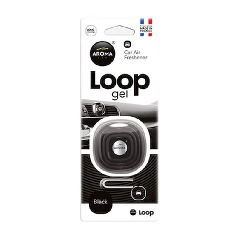 AROMA Άρωμα Αεραγωγού Loop Gel Black Αrομα 9gr