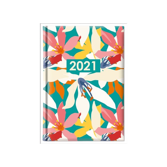 Ημερολόγιο 2021 Coolbee 12M Ημερήσιο 11Χ16.5CM Abstract Flowers image 0