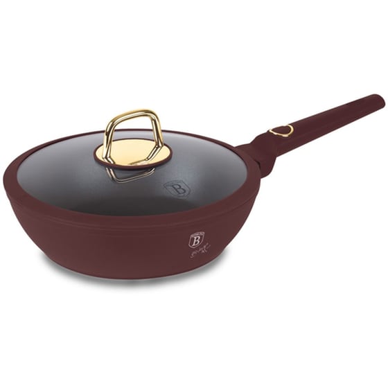 Αντικολλητικό Τηγάνι BERLINGER HAUS BH-8032 24 cm Μπορντό image 0