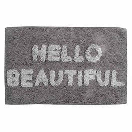 Πατάκι Μπάνιου Das Home Bathmats 0672 Ορθογώνιο από Βαμβάκι 50x80 cm - Γκρι