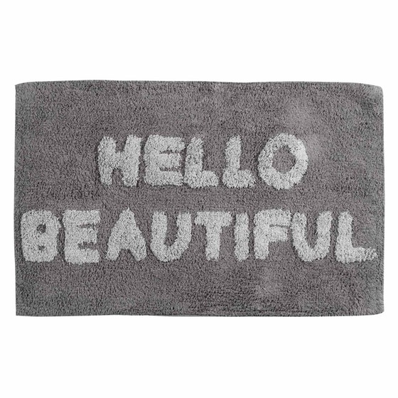Πατάκι Μπάνιου Das Home Bathmats 0672 Ορθογώνιο από Βαμβάκι 50x80 cm - Γκρι image 0