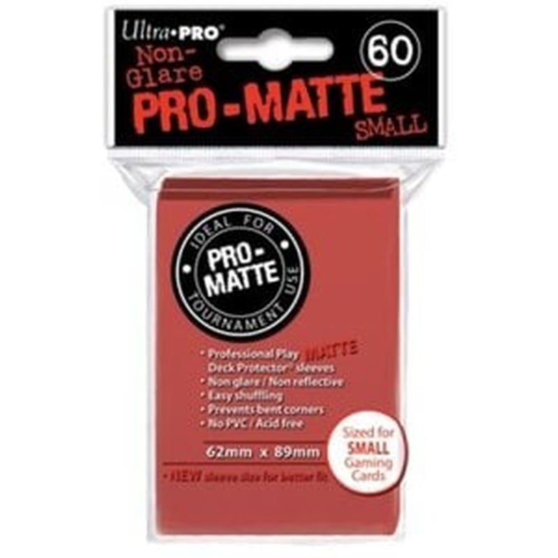 Ultra Pro – Pro Matte Small 60 Sleeves Red
