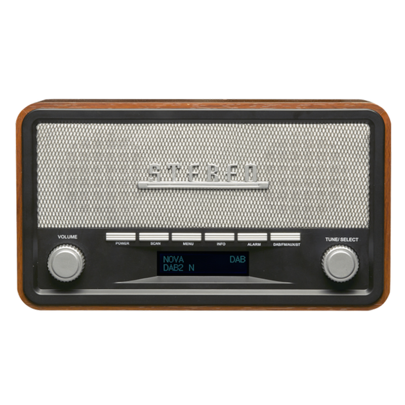 DENVER Ράδιο - Ξυπνητήρι Denver Dab-18 Dab+ - Καφέ