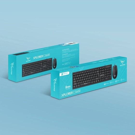 Alcatroz Xplorer C3600 Σετ Πληκτρολόγιο & Ποντίκι Αγγλικό US image 2