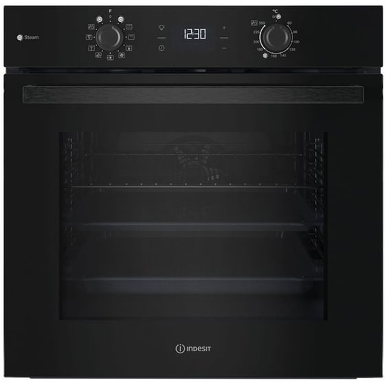 INDESIT IO K58HS B 71 Lt Μαύρο Εντοιχιζόμενος Φούρνος Άνω Πάγκου image 0