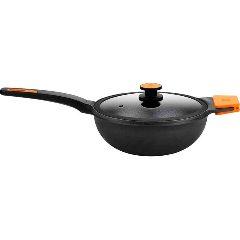 Τηγάνι Wok BRA EFFICIENT 28 cm Μαύρο