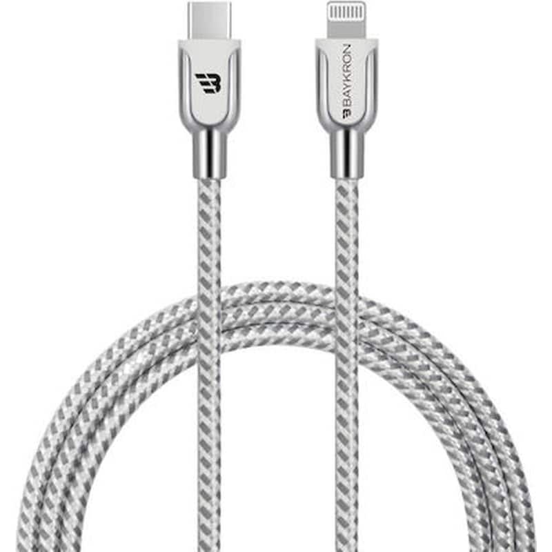 CELLY Καλώδιο Φόρτισης Celly USB-C σε Lightning 1.2m - Ασημί
