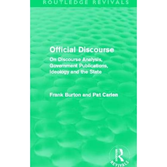 Official Discourse (Routledge Revivals) image 0