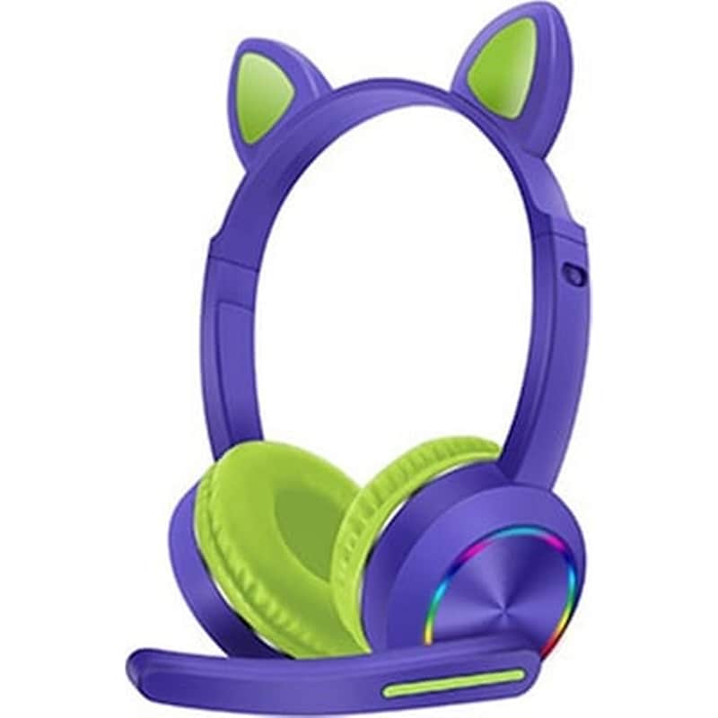 OEM Akz-k23 Purple-μωβ Ασύρματα Ακουστικά Κεφαλής -