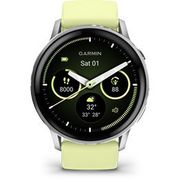 Smartwatch Garmin Venu 4 45mm - Silver with Citron