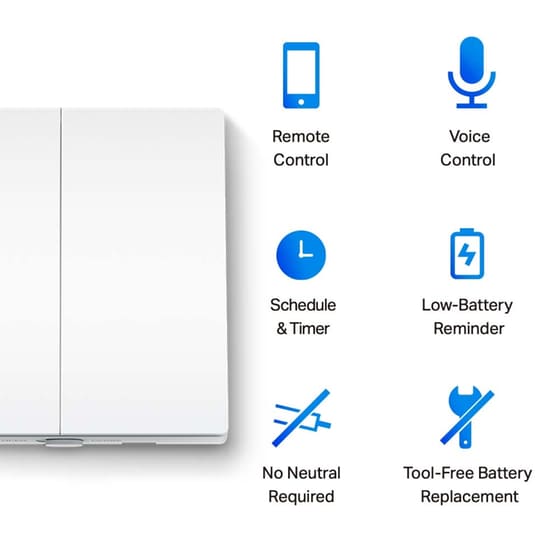 Διακόπτης TP-Link Tapo S220 Smart Switch - Λευκό image 5