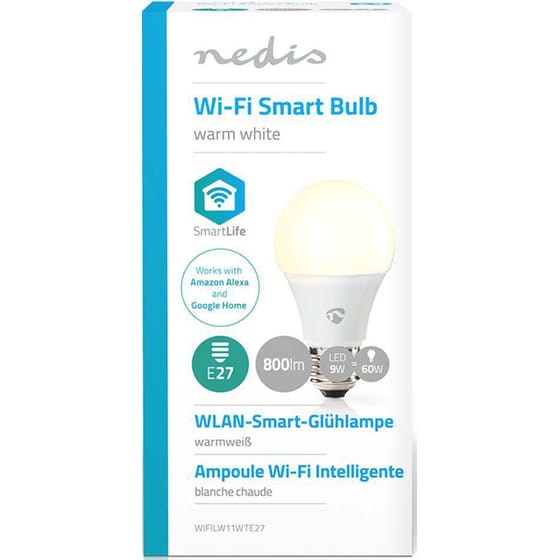 Έξυπνη Λάμπα LED Nedis SmartLife E27 9w - Θερμό Λευκό image 3