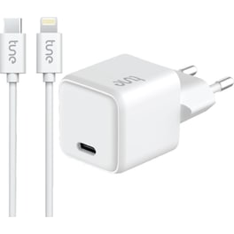Φορτιστής Πρίζας Tune USB-C σε Lightning  20W 1.5m - White