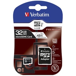 Verbatim Premium microSDHC 32GB Class 10 U1 UHS-I με αντάπτορα