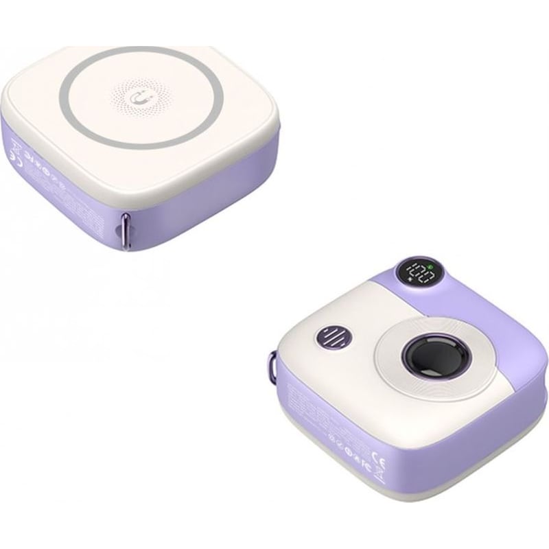 XO Powerbank XO PR223 10000mAh - Λευκό/Μωβ