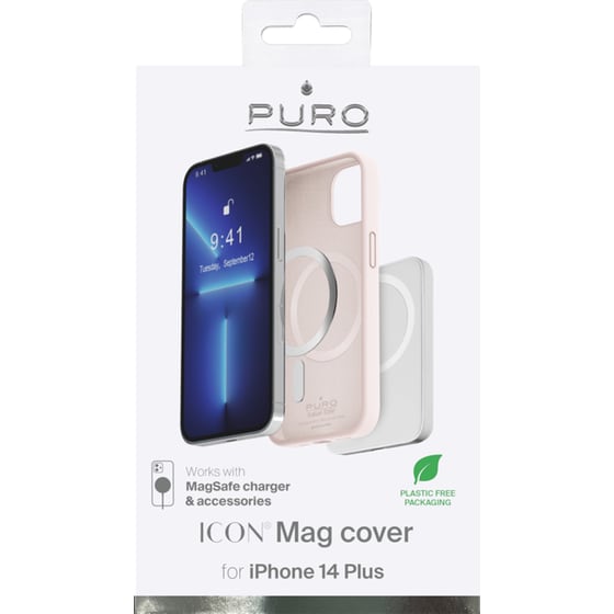 Θήκη Apple iPhone 14 Plus - Puro Icon Mag Cover - Ροζ image 2