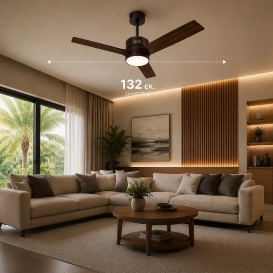 IZZY IZ-9031 Ανεμιστήρας Οροφής 65W 132cm image 8
