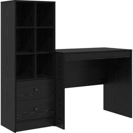 Γραφείο VidaXL 135,5x50x127 cm - Μαύρη Οξιά (2 τεμ.)
