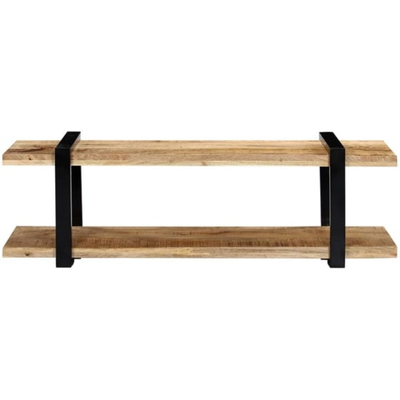 Έπιπλο Τηλεόρασης VidaXL από Ξύλο 130x40x40cm - Kαφέ/Μαύρο image 1