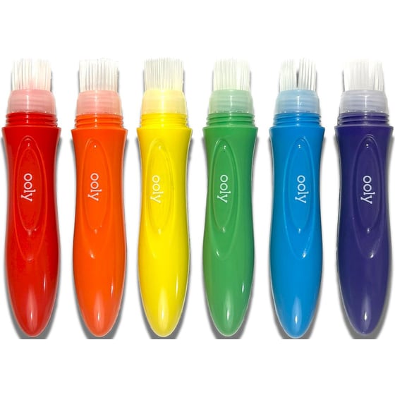 Παιδικά Πινέλα Zωγραφικής με Χρώμα Ooly Easy Squeezy (6 Τεμάχια) image 3