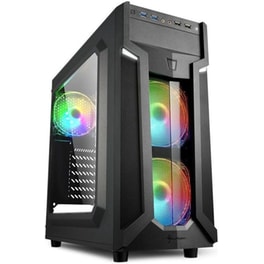 Sharkoon Vg6-w Rgb Gaming Midi Tower Computer Case Black (17581247) (shr17581247)