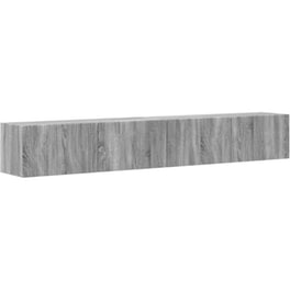 Έπιπλο Τηλεόρασης VidaXL Επιτοίχιο 2 τμχ 196 x 31 x 29,5 cm - Γκρι Sonoma